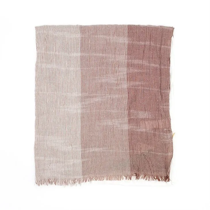 Brown Stripes Woven Scarf S092
