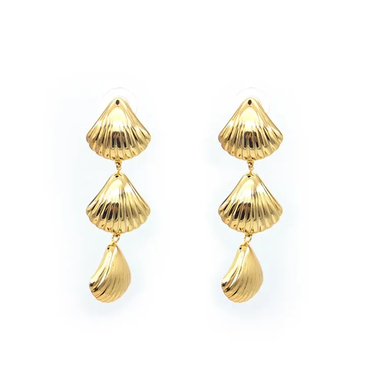 Gold Statement Climber Earrings