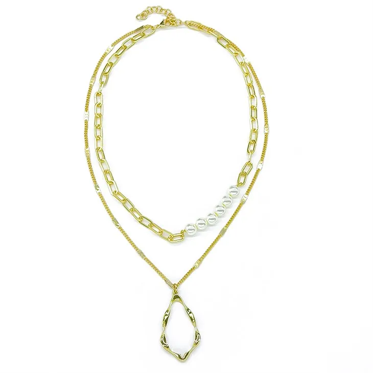 Σετ κολιέ με χρυσό μαργαριτάρι