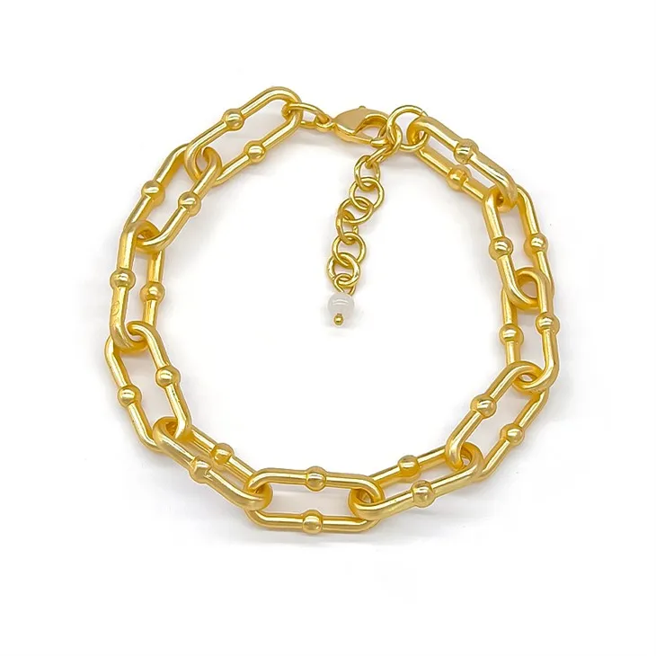 Χρυσό βραχιόλι με συνδετήρα